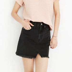 Madewell Rigid A line denim skirt